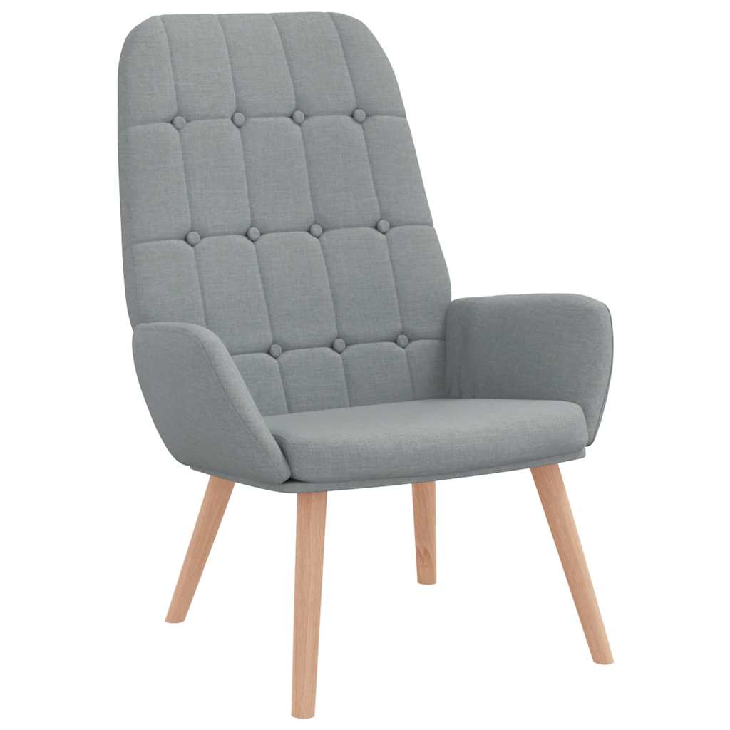 Scaun de relaxare, gri deschis, material textil GartenMobel Dekor