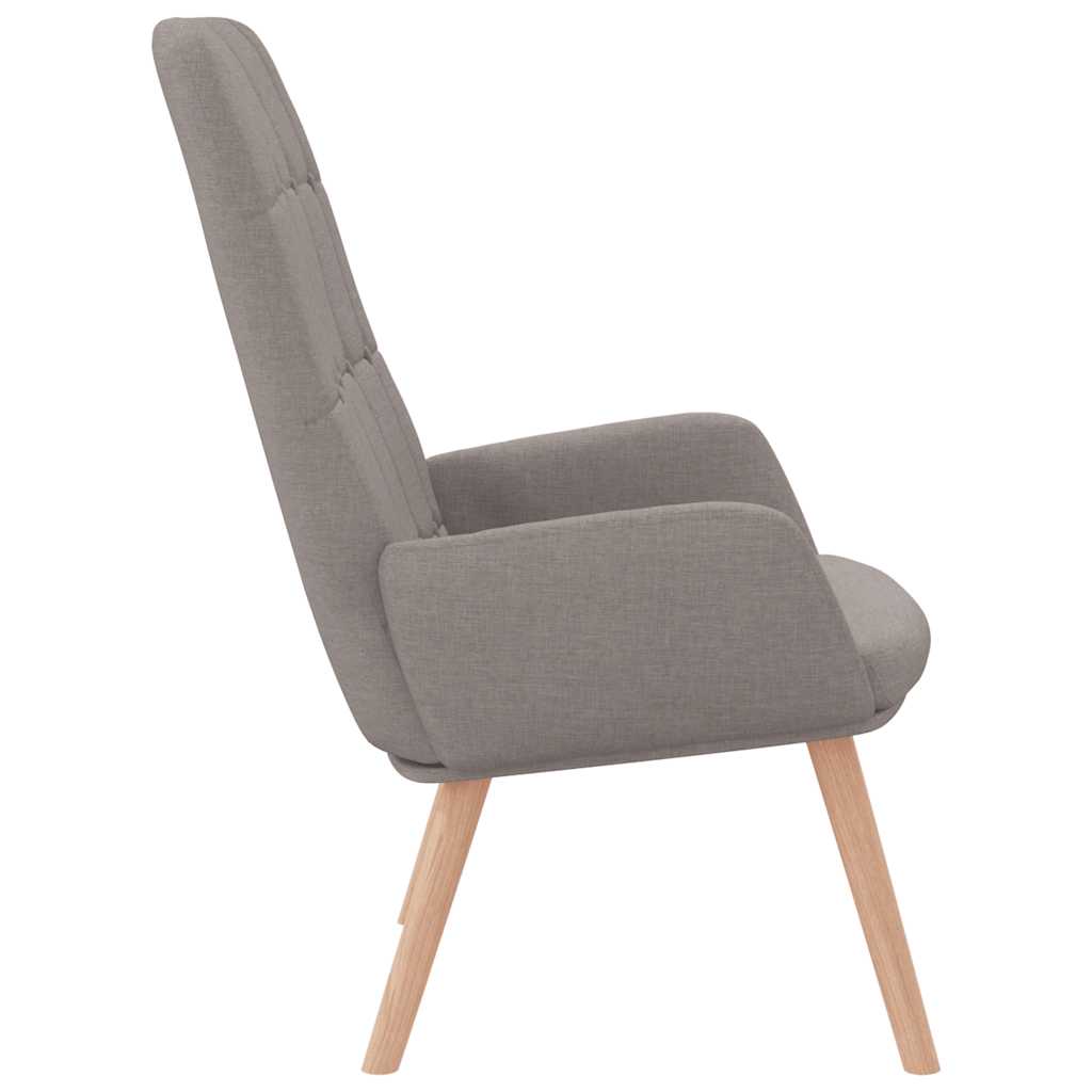 Scaun de relaxare, gri taupe, material textil GartenMobel Dekor