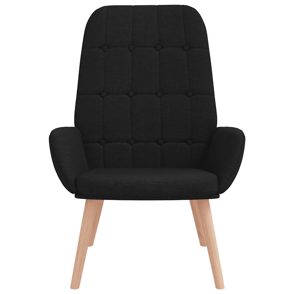 Scaun de relaxare, negru, material textil GartenMobel Dekor