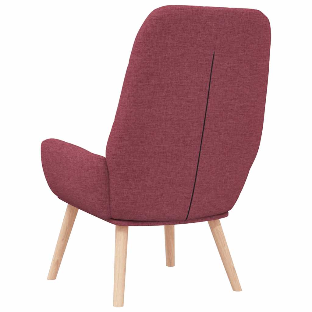Scaun de relaxare, roșu vin, material textil GartenMobel Dekor