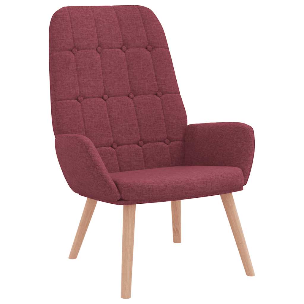 Scaun de relaxare, roșu vin, material textil GartenMobel Dekor