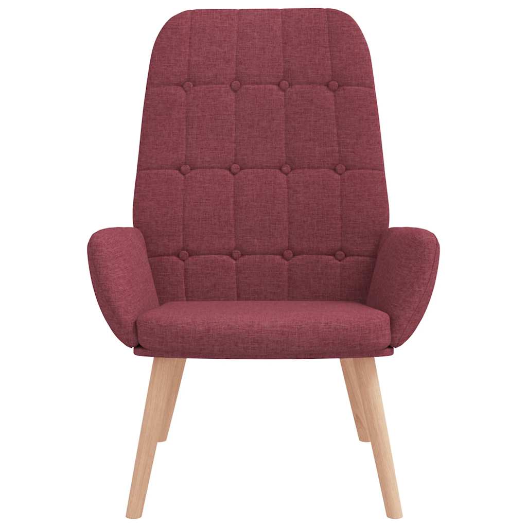 Scaun de relaxare, roșu vin, material textil GartenMobel Dekor