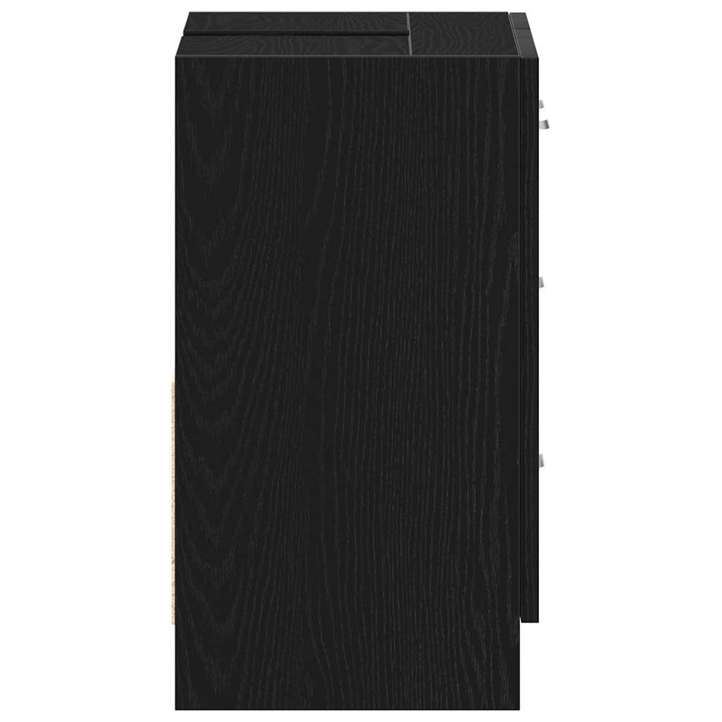 Dulap pentru chiuvetă Stejar negru 63x30x54 cm Lemn prelucrat GartenMobel Dekor