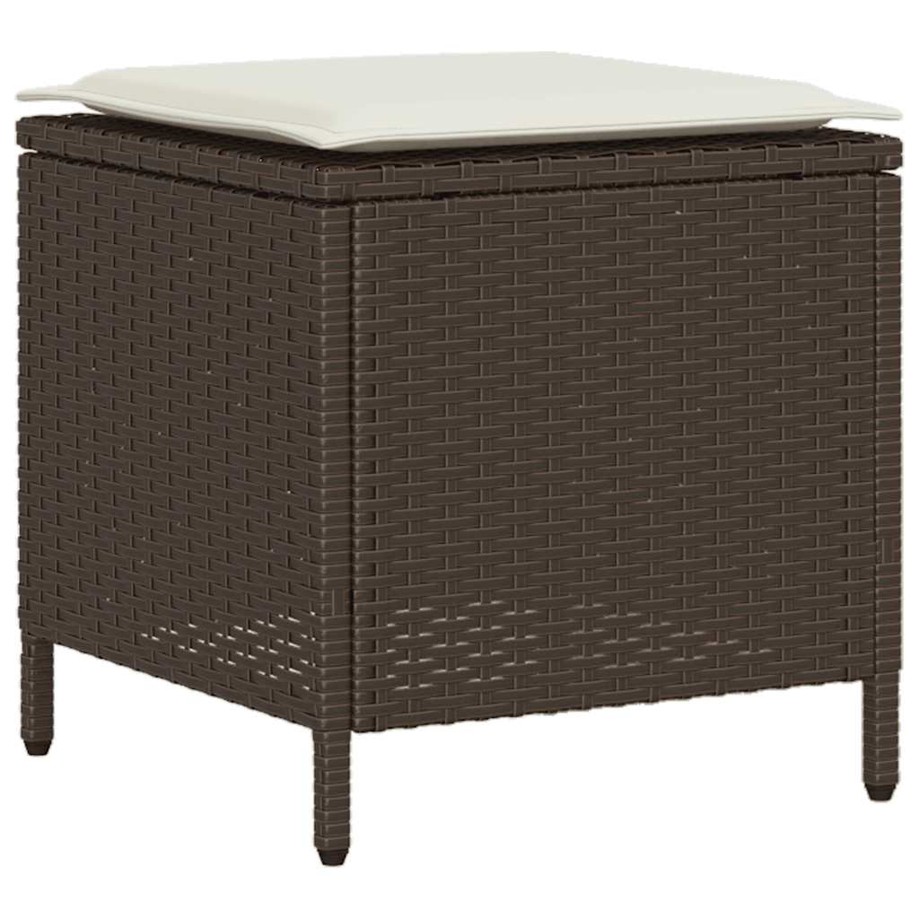 Set canapele de grădină cu perne, 6 piese, maro, poliratan GartenMobel Dekor