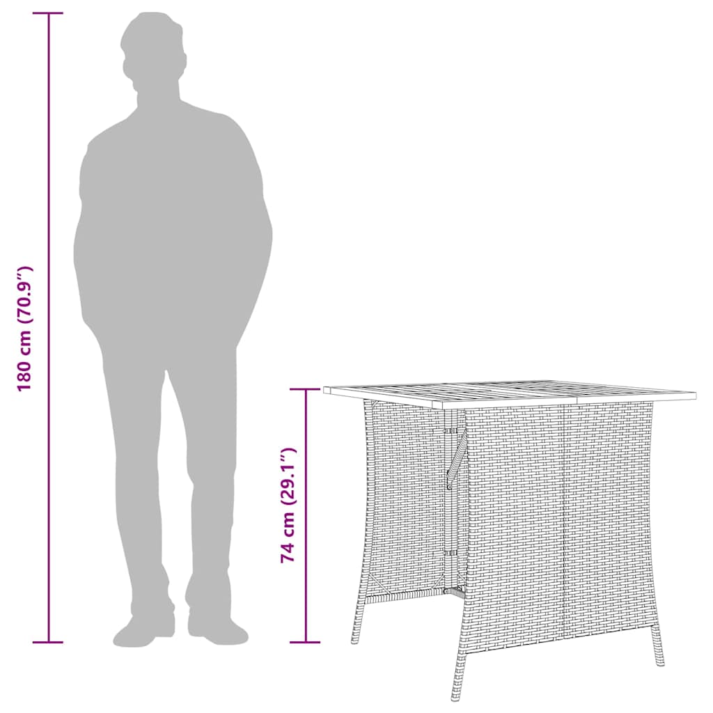 Set mobilier de grădină cu perne, 5 piese, bej, poliratan GartenMobel Dekor