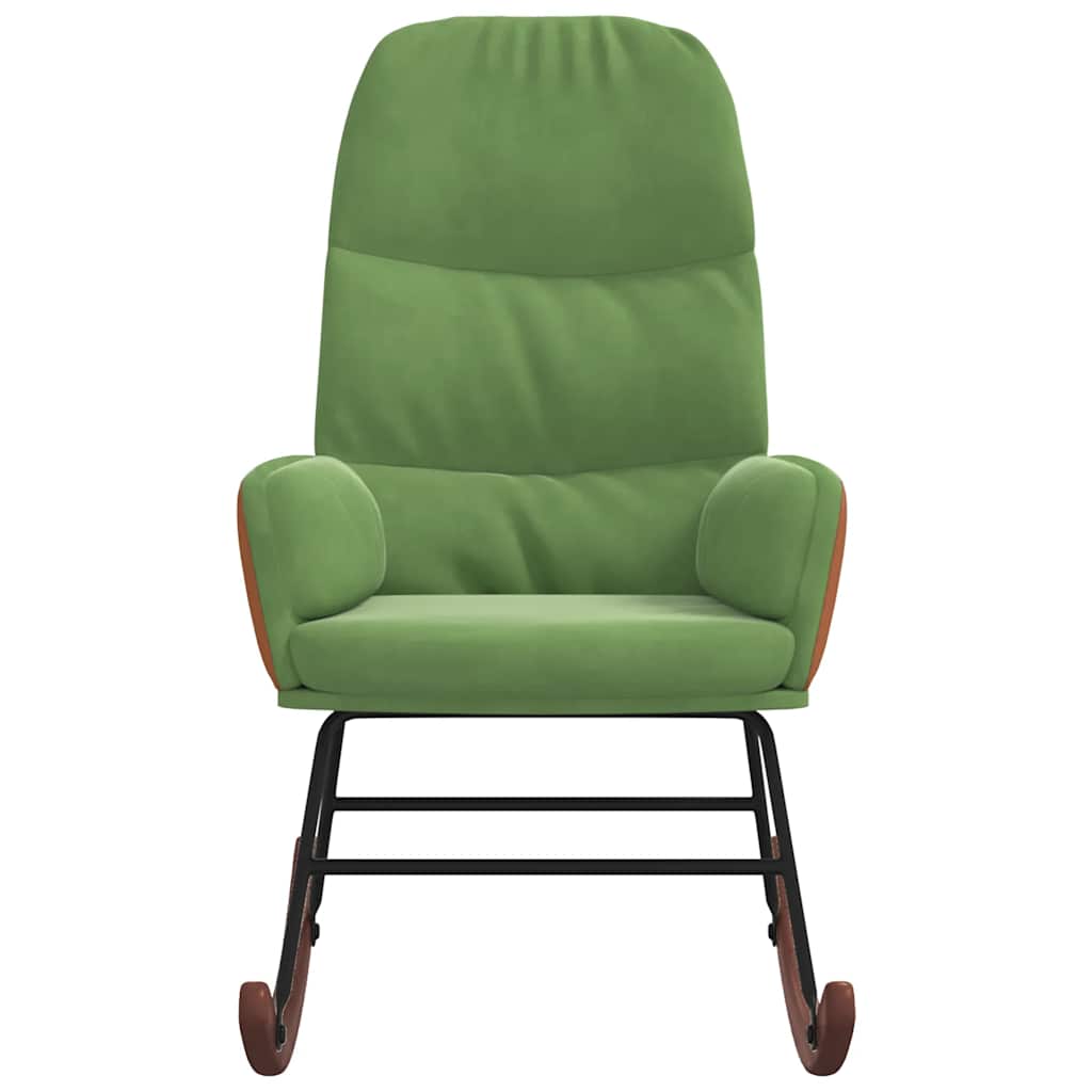 Scaun balansoar, verde deschis, catifea GartenMobel Dekor