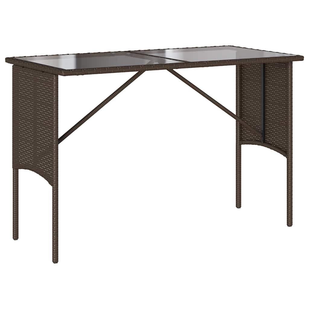 Set mobilier de grădină cu perne, 3 piese, maro, poliratan GartenMobel Dekor