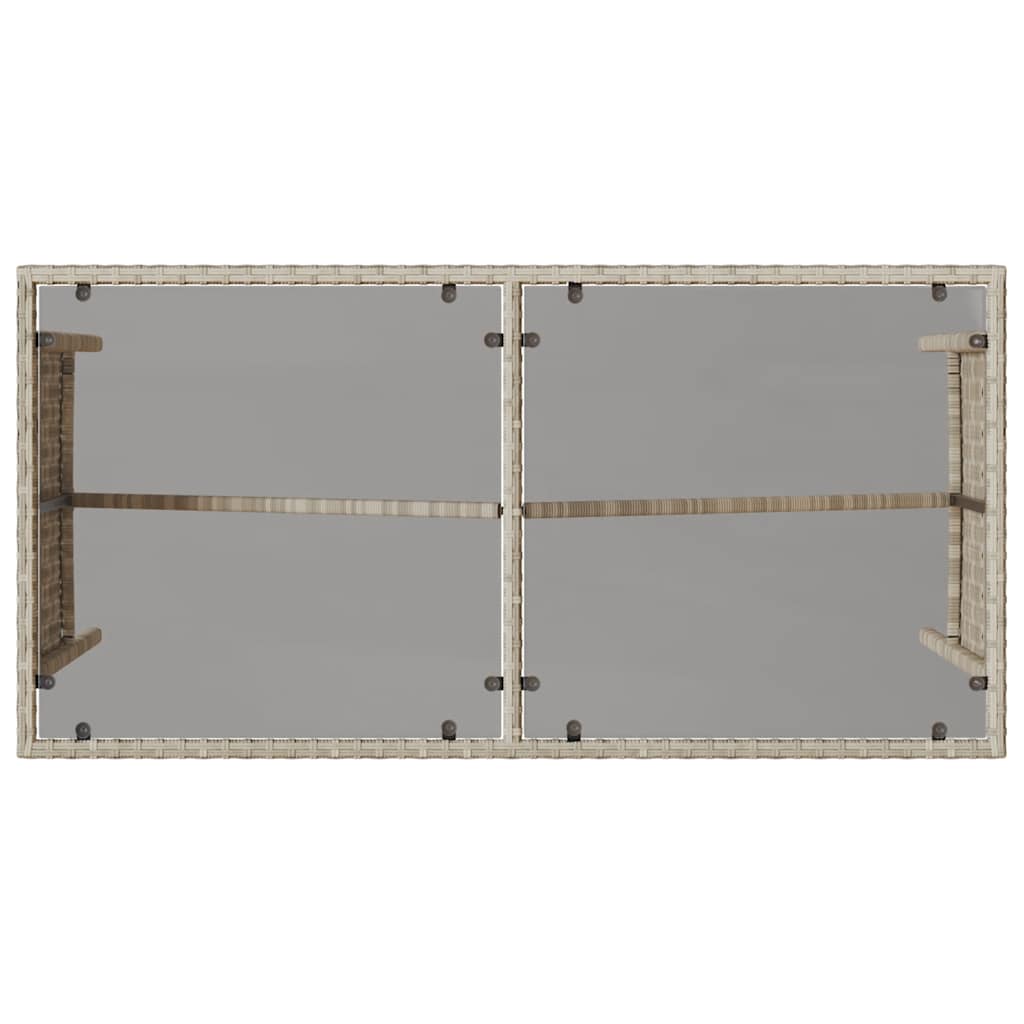 Set mobilier de grădină cu perne, 3 piese,gri deschis,poliratan GartenMobel Dekor