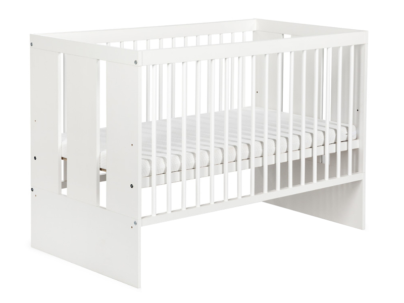 Patut cu sertar KLUPs Paula Alb + Saltea 12 MyKids Confort II GreatGoods Plaything