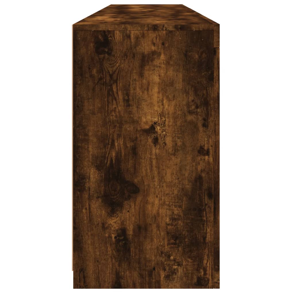 Dulap cu lumini LED, stejar fumuriu, 181,5x37x67 cm GartenMobel Dekor