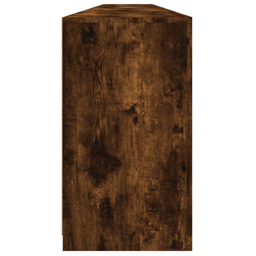 Dulap cu lumini LED, stejar fumuriu, 283x37x67 cm GartenMobel Dekor