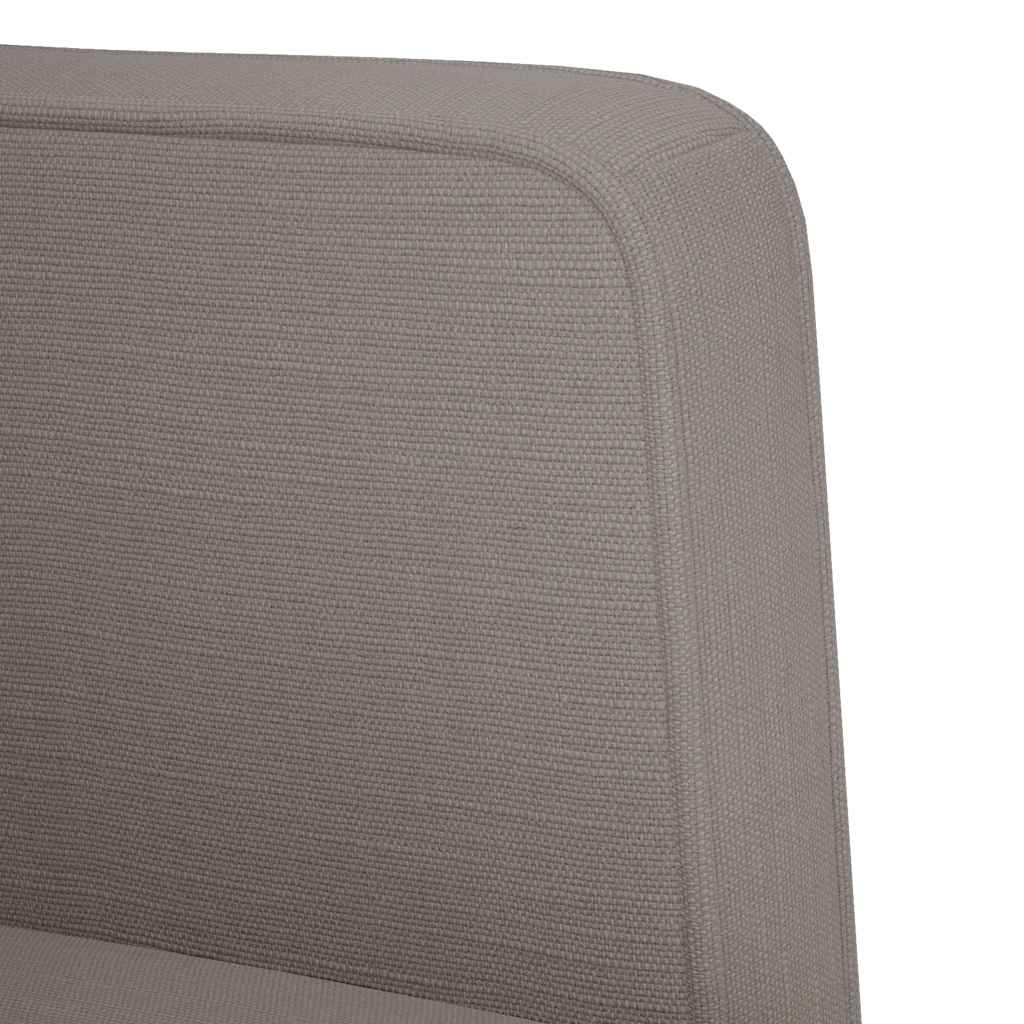 Canapea Scaun cu cotiere, gri taupe, 53 cm, textil GartenMobel Dekor
