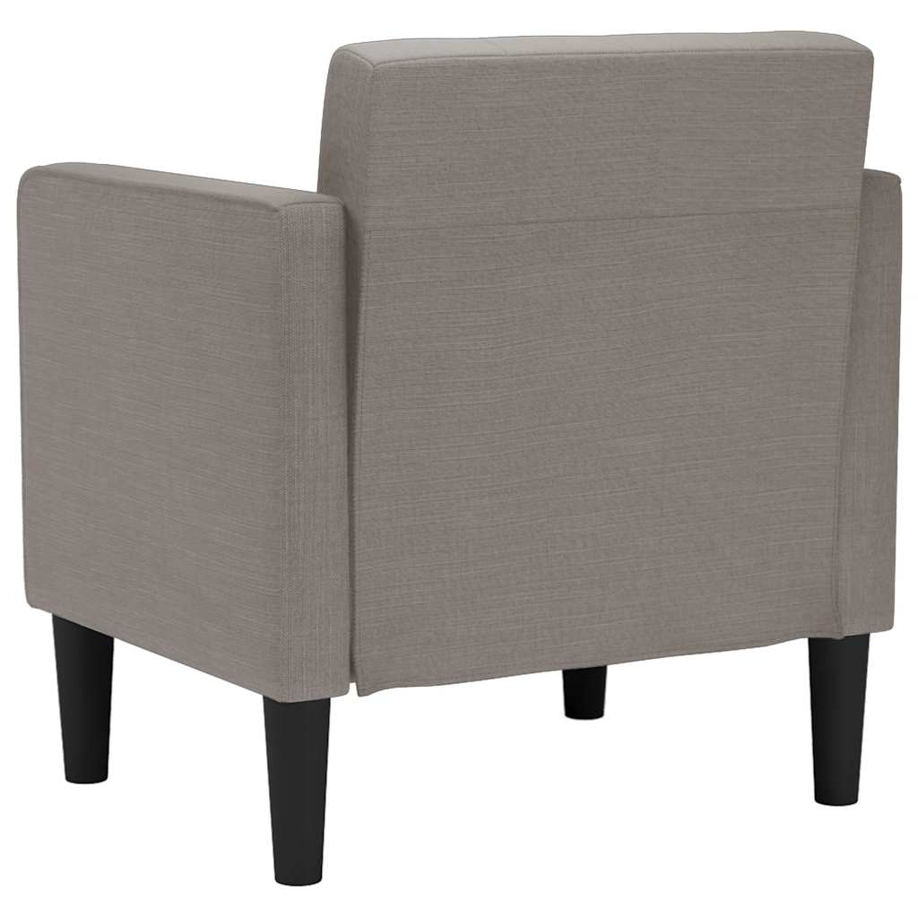 Canapea Scaun cu cotiere, gri taupe, 53 cm, textil GartenMobel Dekor