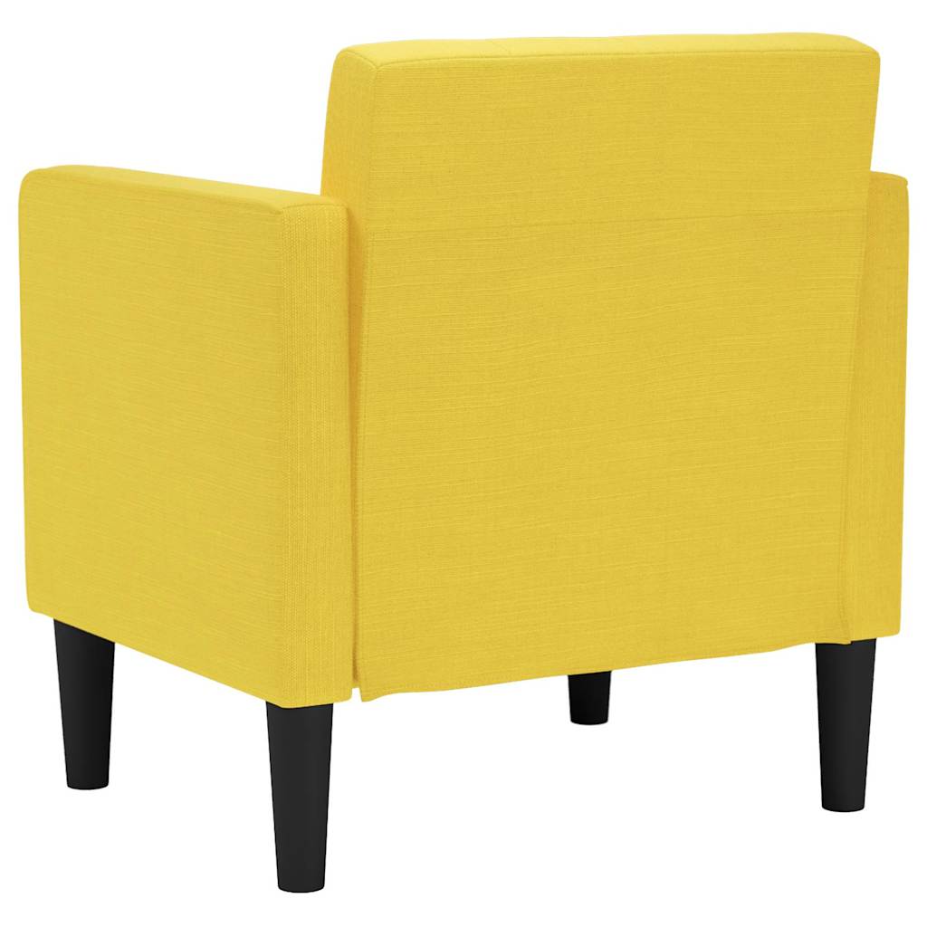 Canapea scaun cu cotiere, galben deschis, 53 cm, textil GartenMobel Dekor