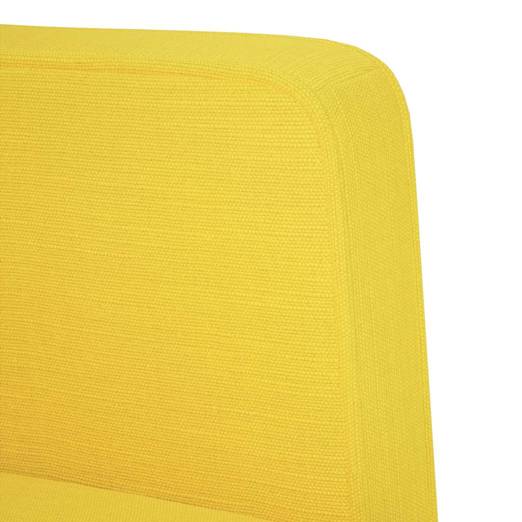 Canapea scaun cu cotiere, galben deschis, 53 cm, textil GartenMobel Dekor
