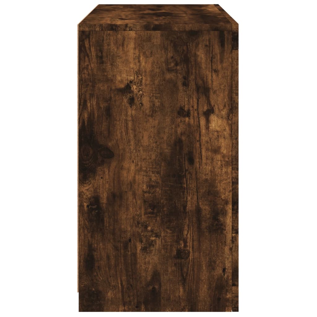 Servantă cu lumini LED, stejar fumuriu, 60,5x37x67 cm GartenMobel Dekor