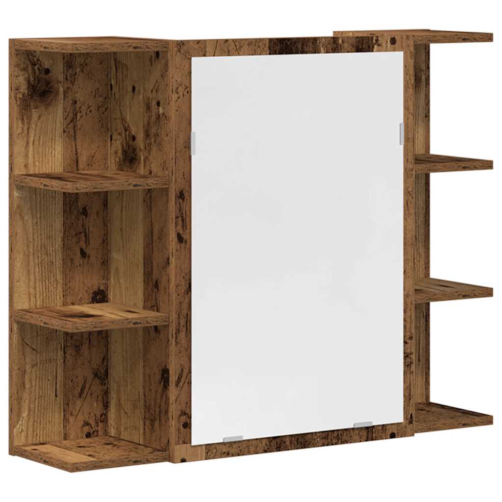 Set mobilier de baie, 3 piese, lemn vechi, lemn prelucrat GartenMobel Dekor