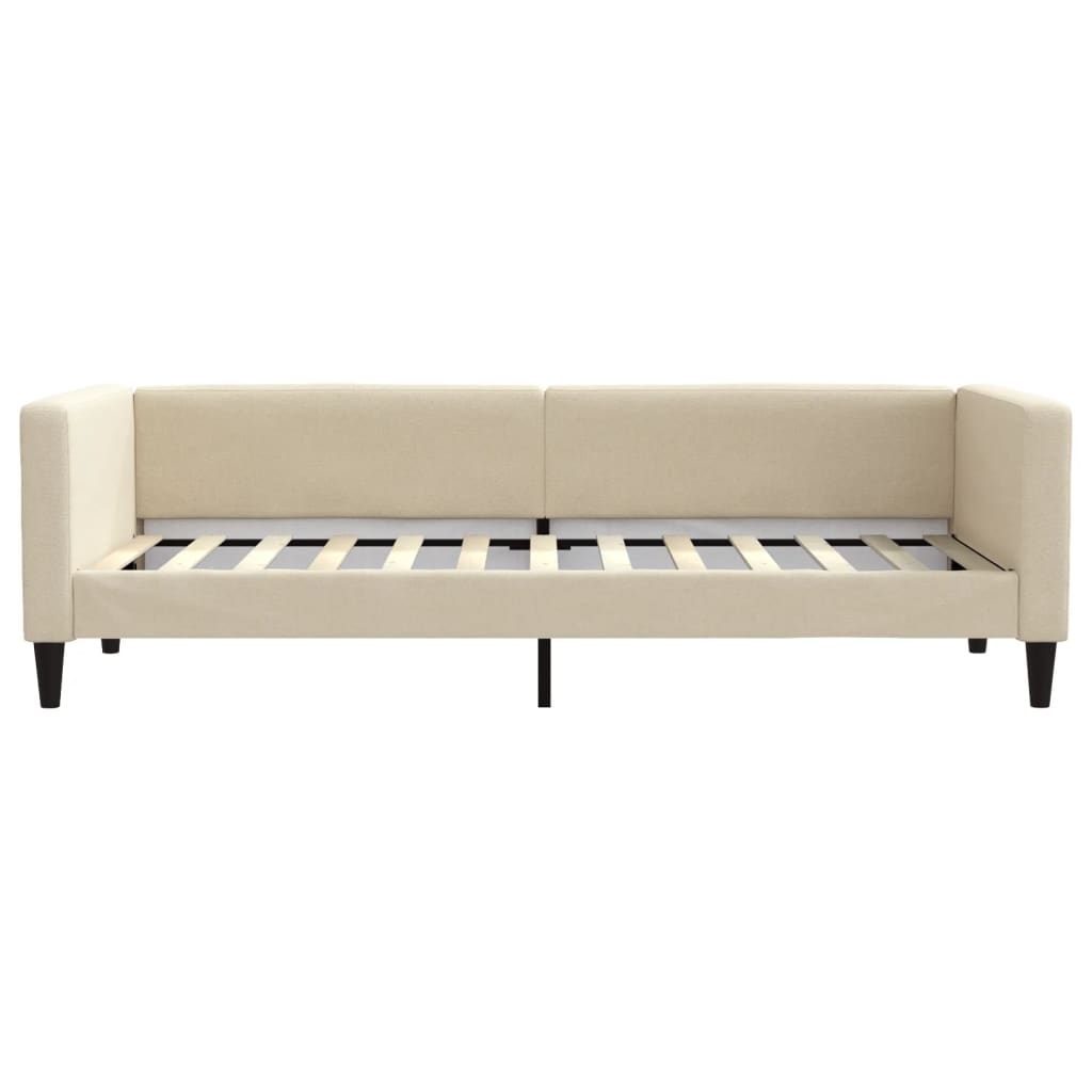 Pat de zi cu saltea, crem, 80x200 cm, textil GartenMobel Dekor