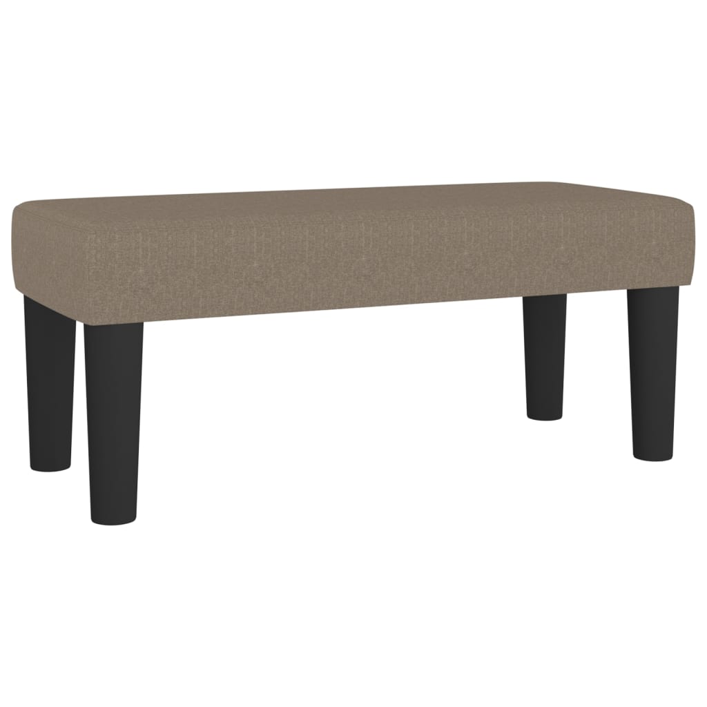 Pat box spring cu saltea, gri taupe, 100x200 cm, textil GartenMobel Dekor