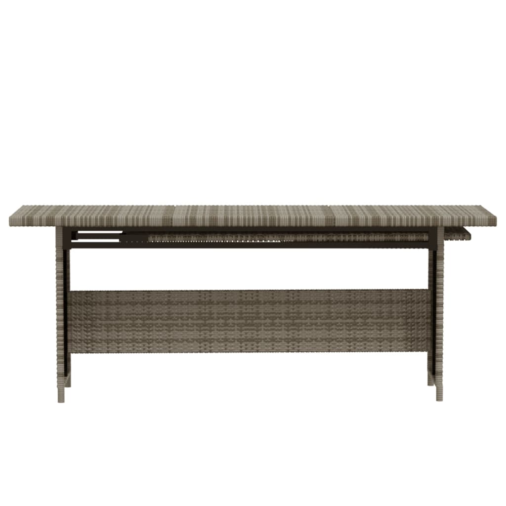 Set mobilier de grădină cu perne, 7 piese, gri, poliratan GartenMobel Dekor