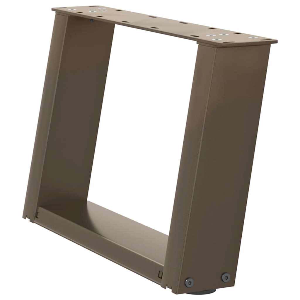 Picioare pentru masă cafea în formă U 2 buc Oțel natural Oțel GartenMobel Dekor