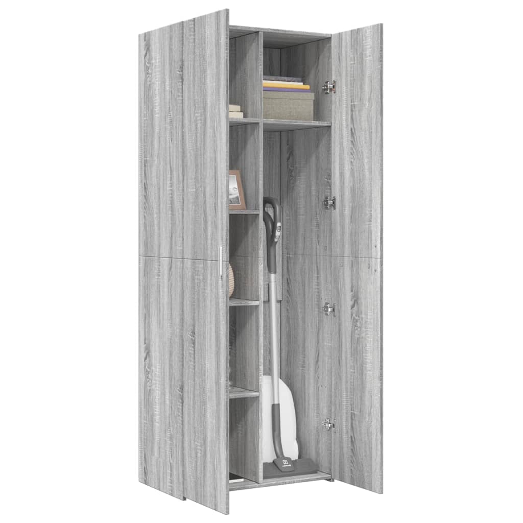Dulap înalt, gri sonoma, 70x42,5x185 cm, lemn prelucrat GartenMobel Dekor