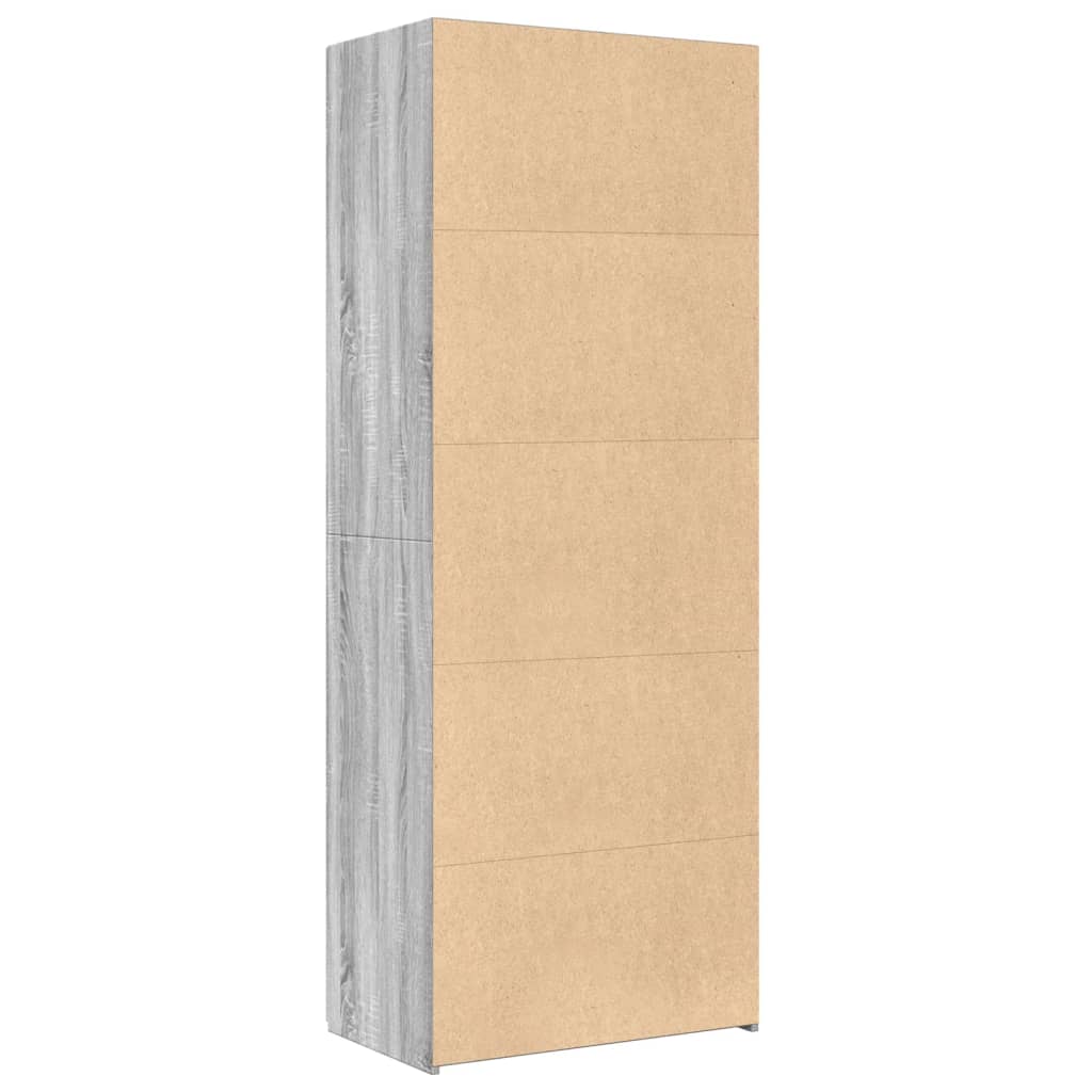 Dulap înalt, gri sonoma, 70x42,5x185 cm, lemn prelucrat GartenMobel Dekor