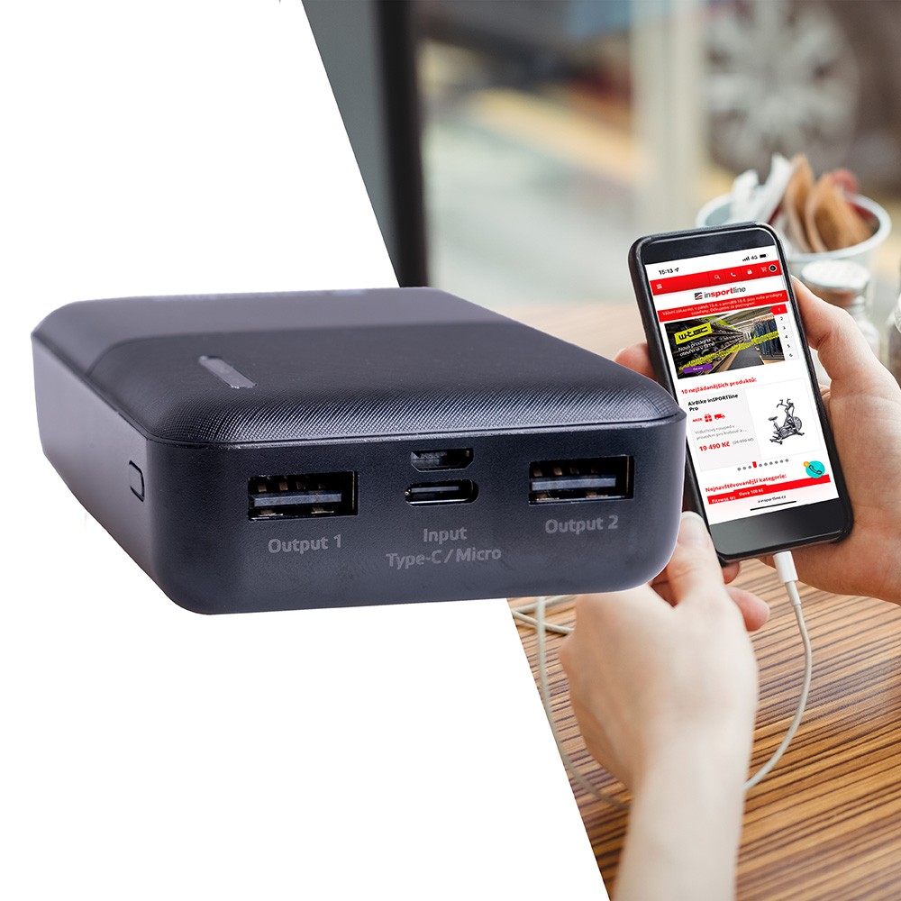 Power Bank inSPORTline PowerTen II 10,000 mAh FitLine Training