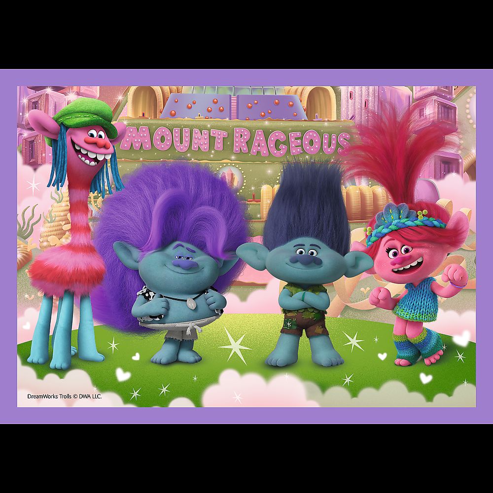 PUZZLES 4IN1 TROLII AVENTURILE TROLILOR COLORATI SuperHeroes ToysZone