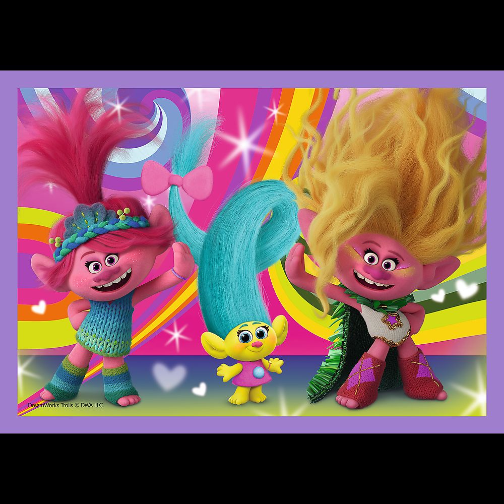 PUZZLES 4IN1 TROLII AVENTURILE TROLILOR COLORATI SuperHeroes ToysZone