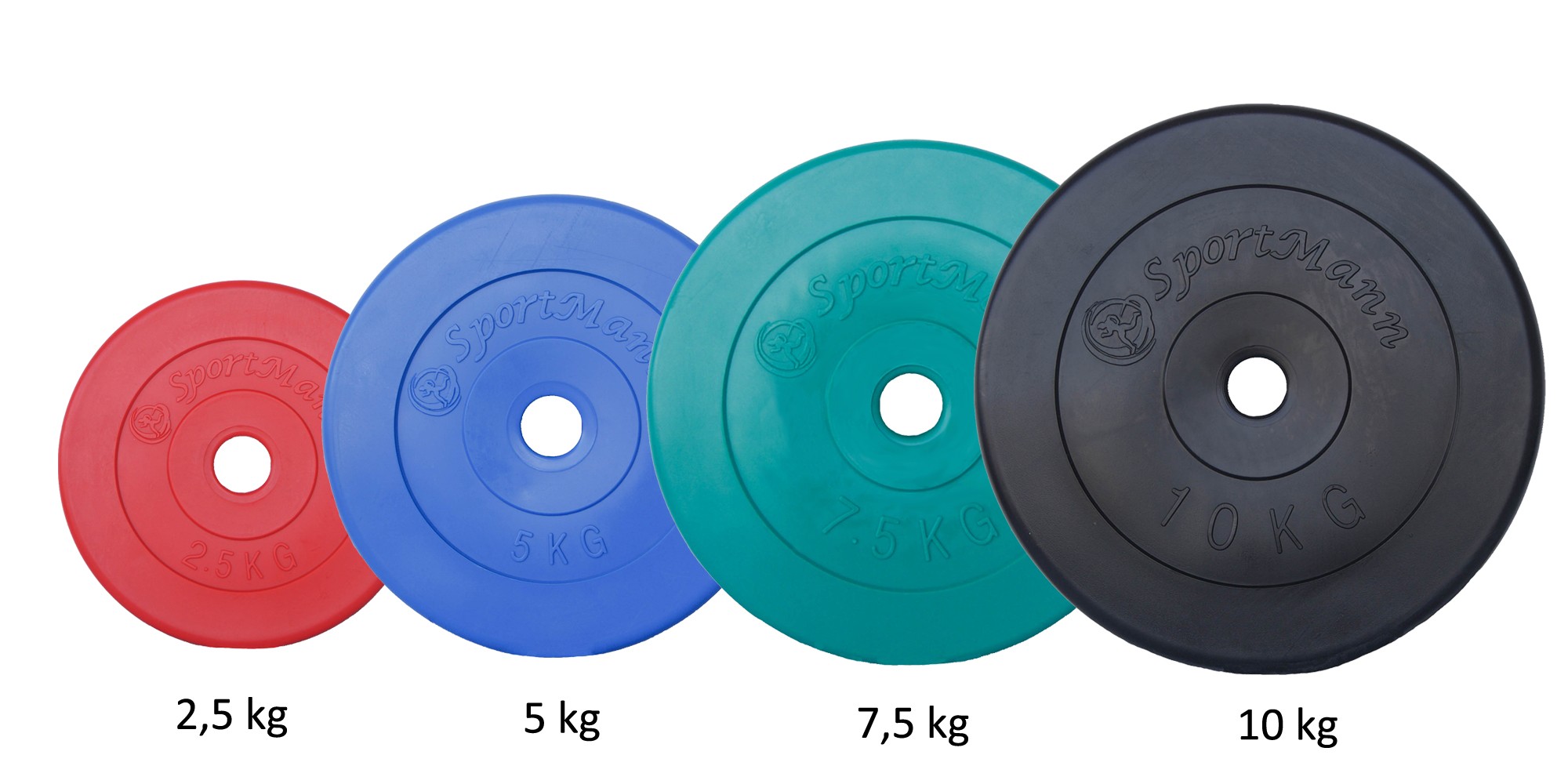 Greutate PVC 2.5kg/31mm Sportmann - rosu FitLine Training