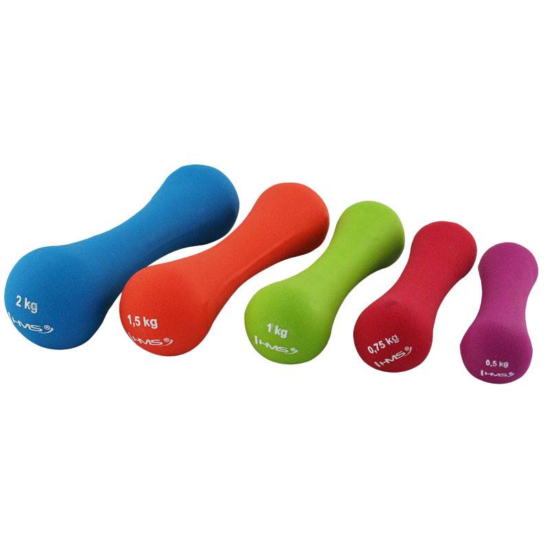 Gantera neopren HMS 0.75kg FitLine Training