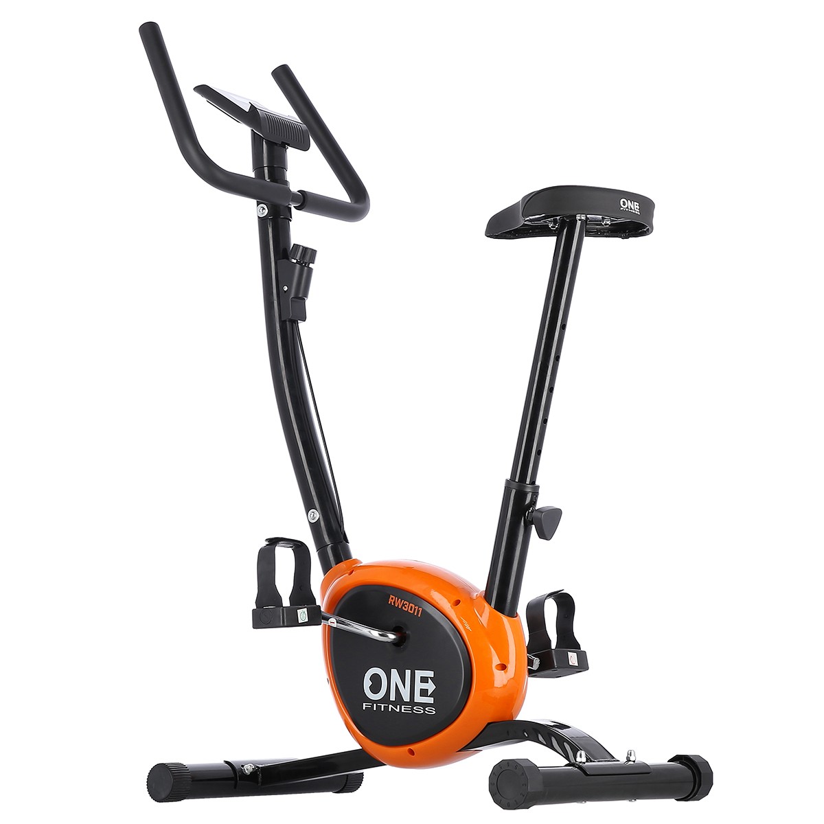 Bicicleta mecanica HMS ONE RW3011 Negru/Portocaliu FitLine Training