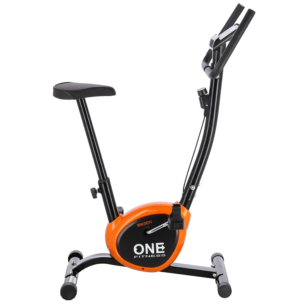 Bicicleta mecanica HMS ONE RW3011 Negru/Portocaliu FitLine Training