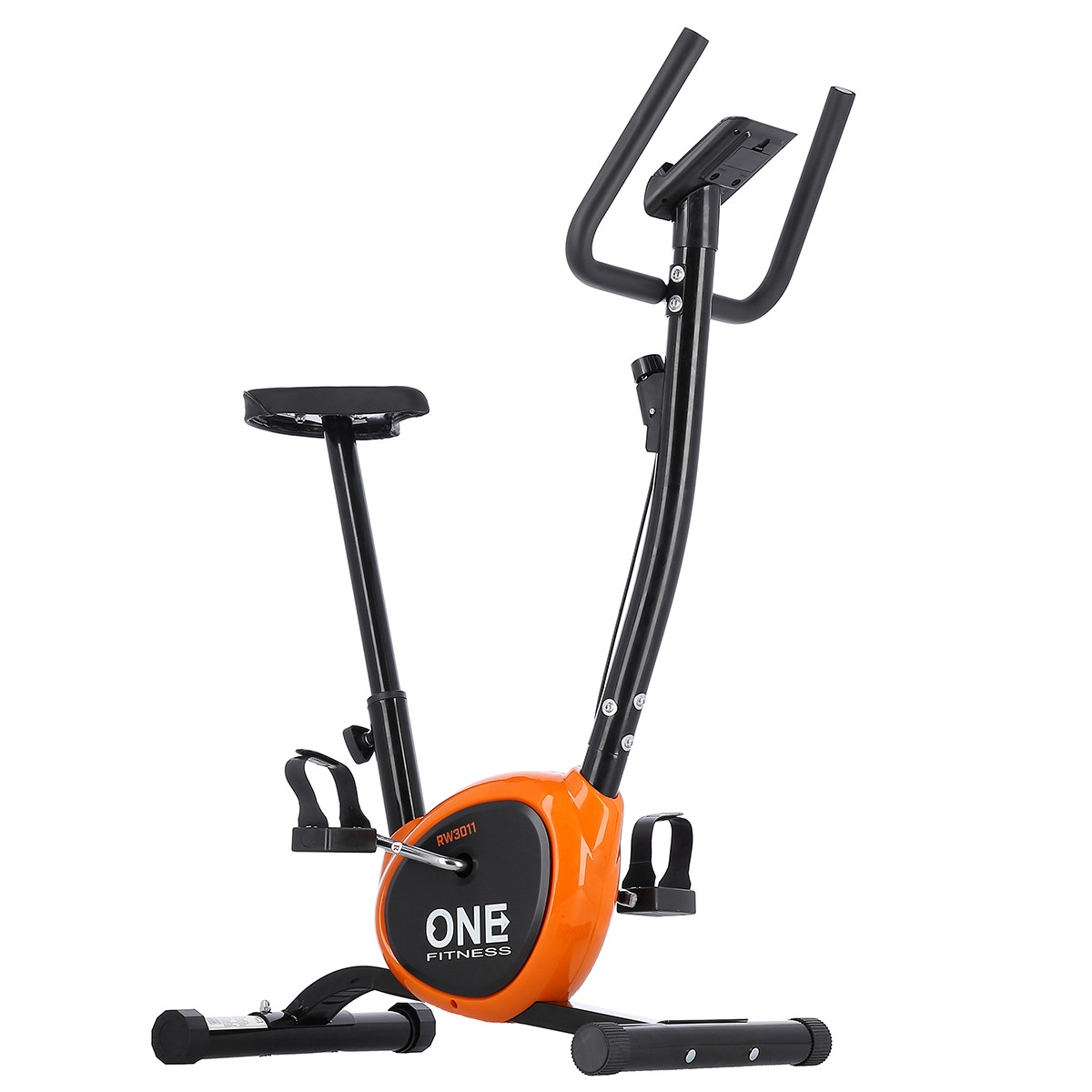 Bicicleta mecanica HMS ONE RW3011 Negru/Portocaliu FitLine Training