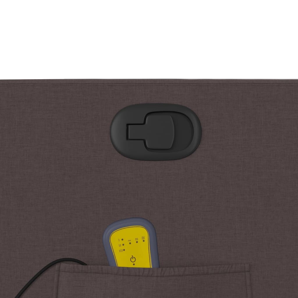 Fotoliu de masaj rabatabil, maro închis, material textil GartenMobel Dekor