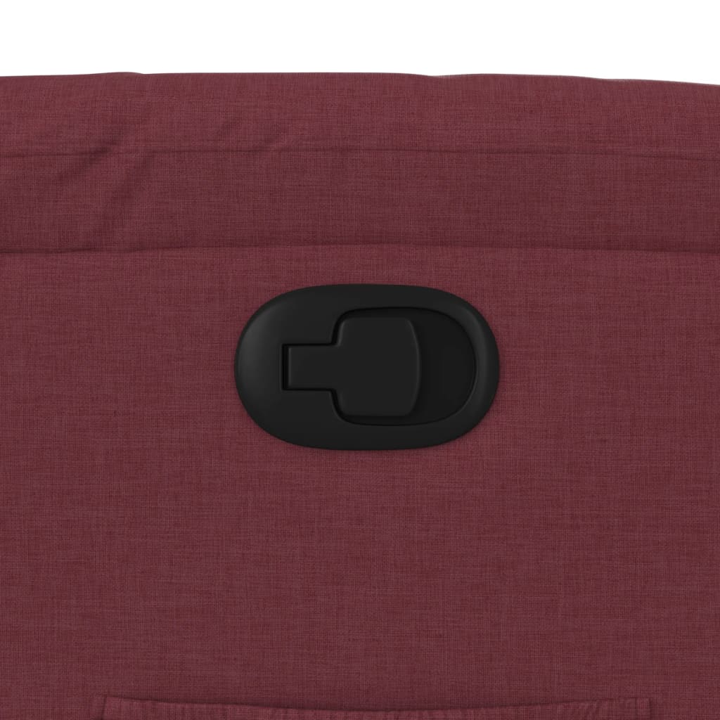 Fotoliu rabatabil, roșu vin, material textil GartenMobel Dekor