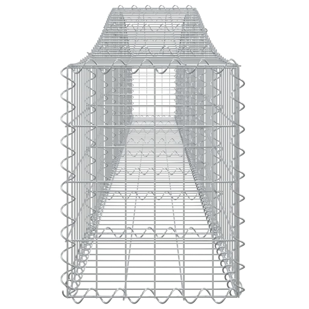 Coșuri gabion arcuite 25 buc, 400x30x40/60 cm, fier galvanizat GartenMobel Dekor