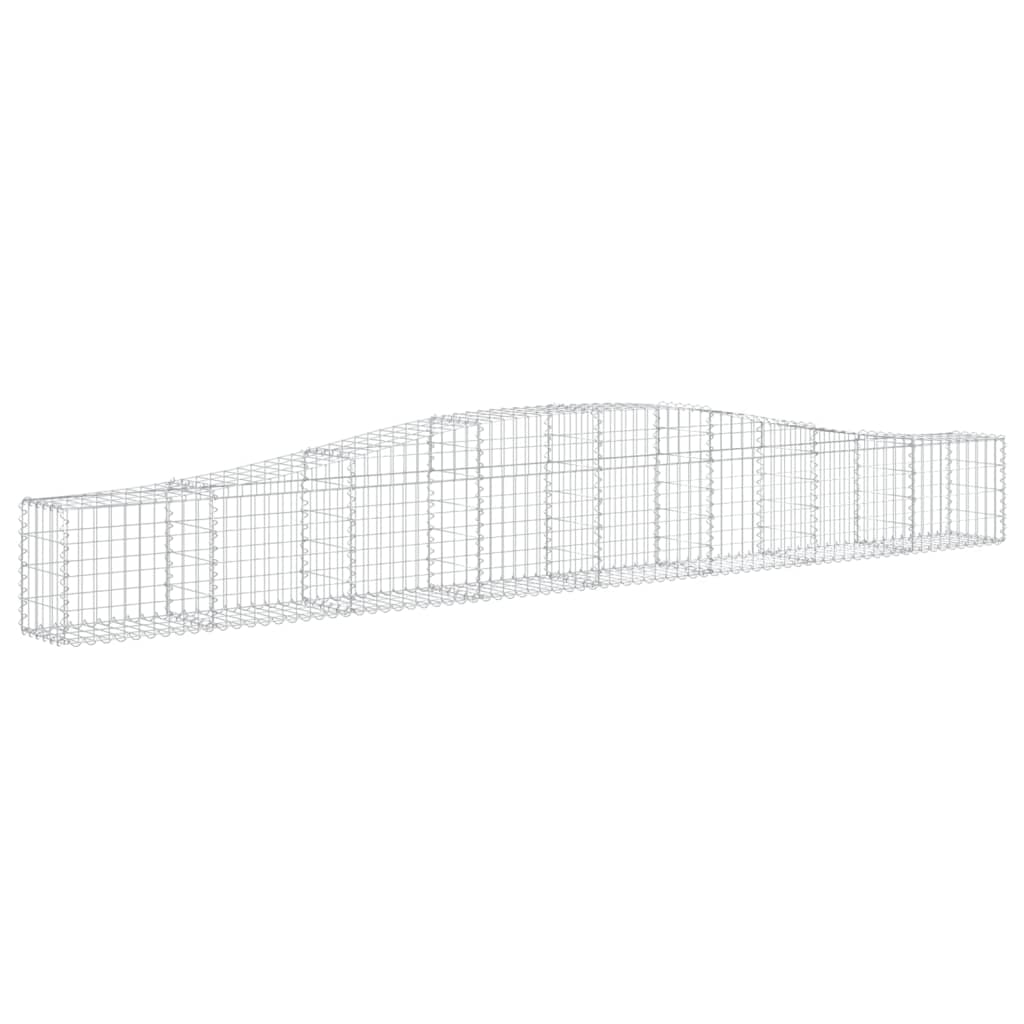 Coșuri gabion arcuite 25 buc, 400x30x40/60 cm, fier galvanizat GartenMobel Dekor