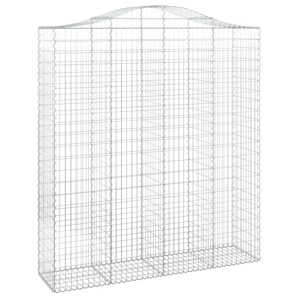 Coșuri gabion arcuite, 12 buc 200x50x220/240cm, fier galvanizat GartenMobel Dekor