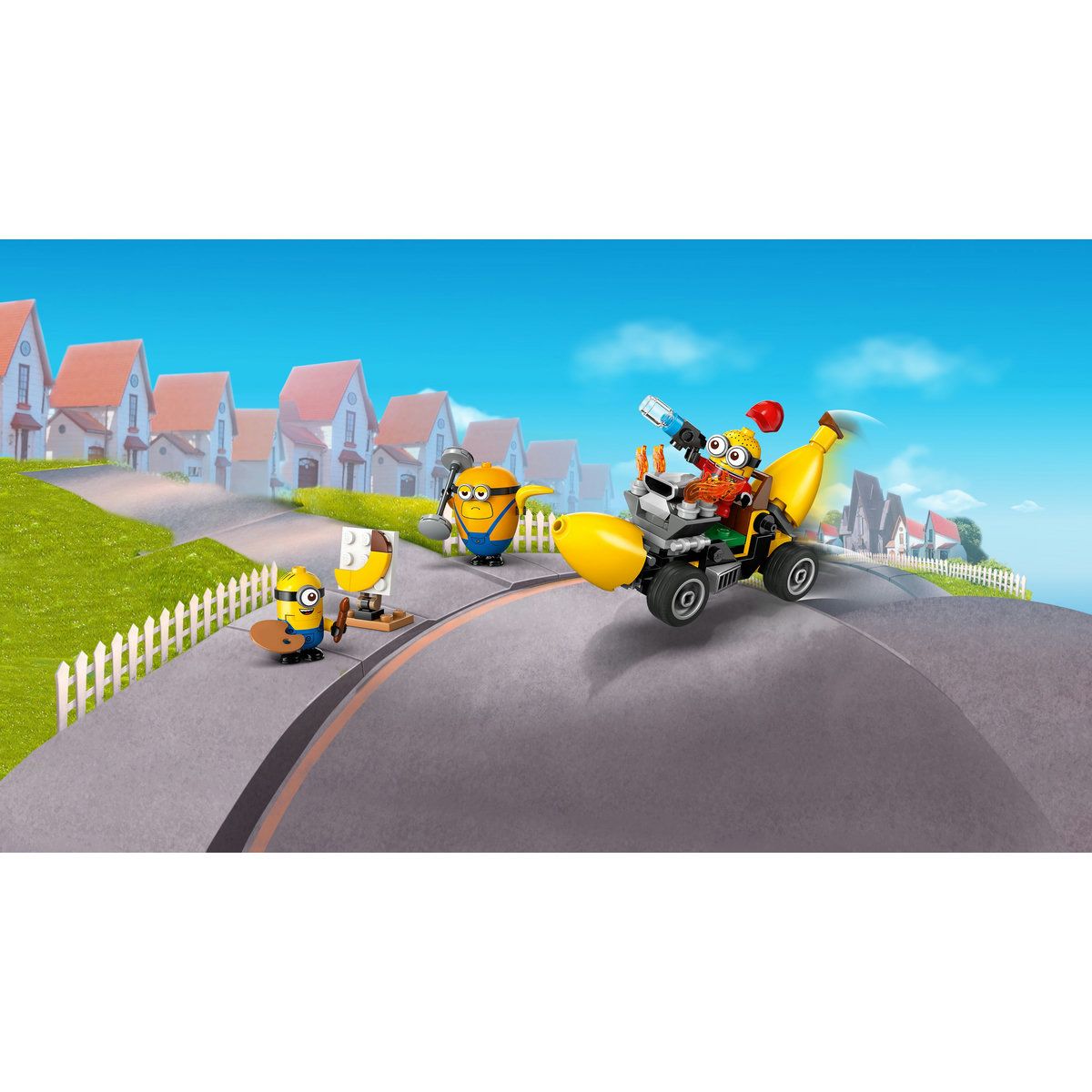 LEGO DESPICABLE ME4 MINIONII SI MASINA BANANA 75580 SuperHeroes ToysZone