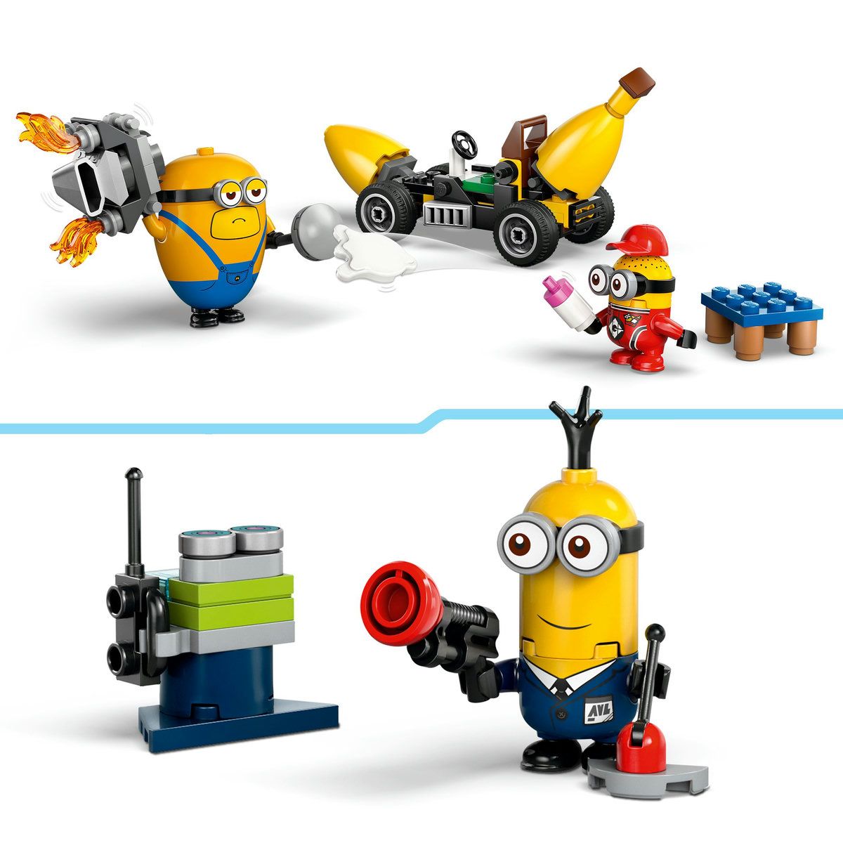 LEGO DESPICABLE ME4 MINIONII SI MASINA BANANA 75580 SuperHeroes ToysZone