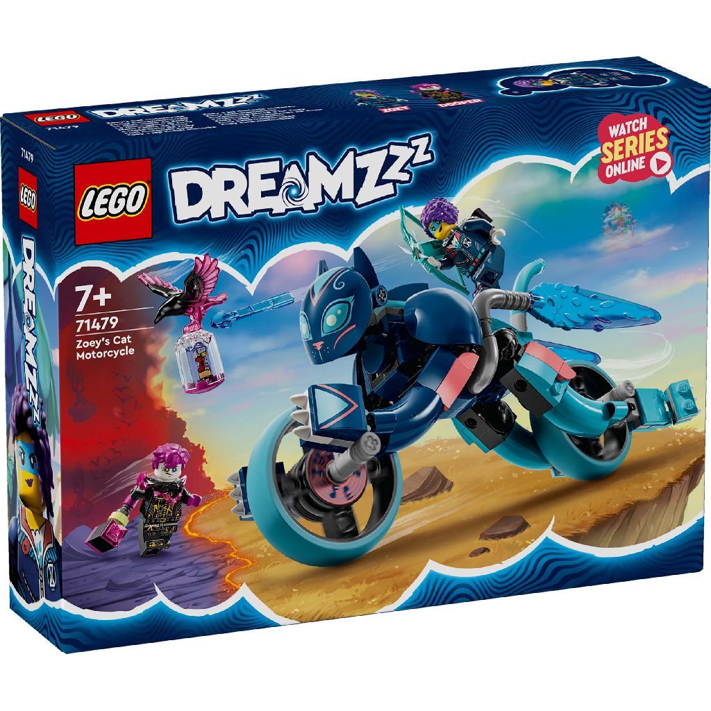 LEGO DREAMZZZ MOTOCICLETA PISICA A LUI ZOEY 71479 SuperHeroes ToysZone