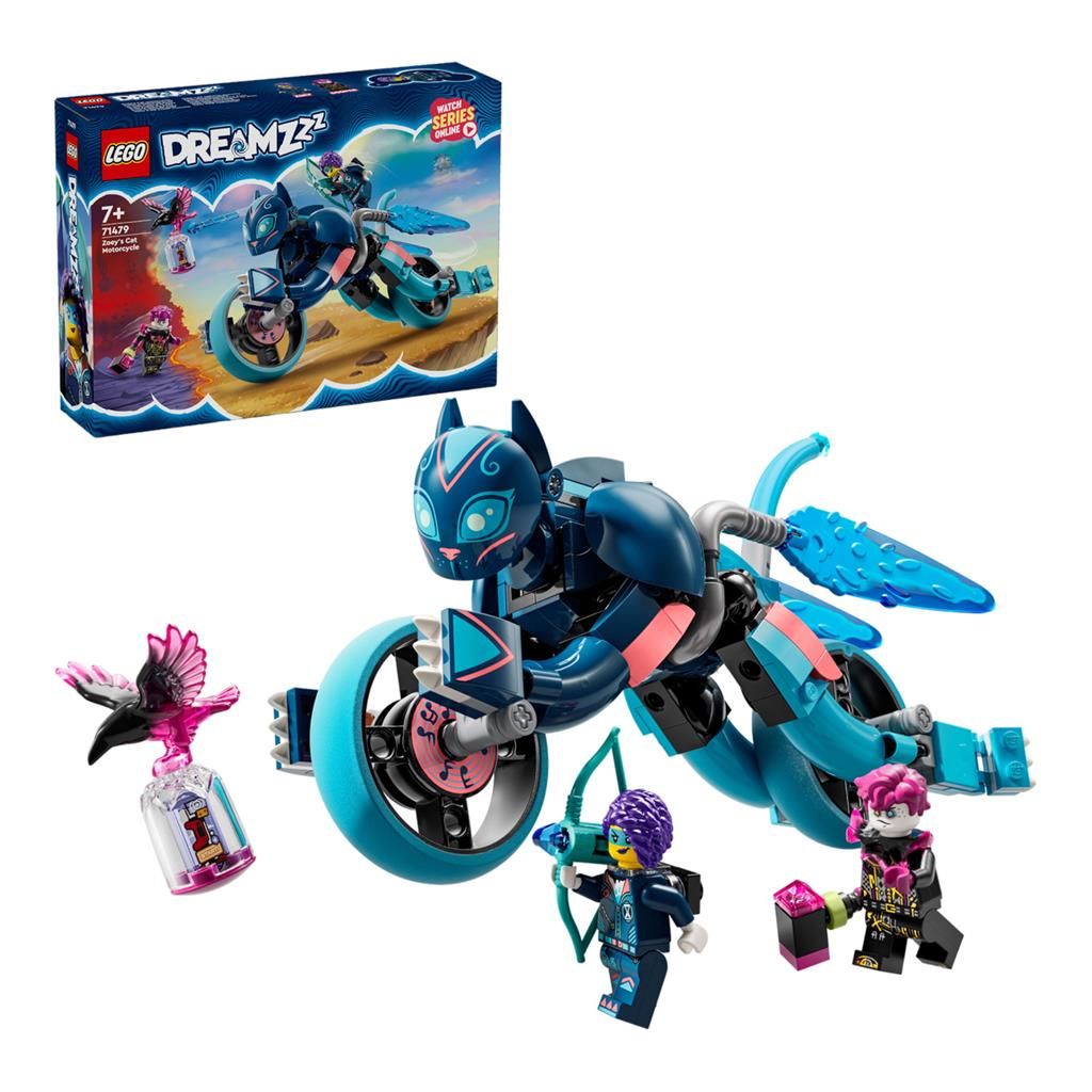 LEGO DREAMZZZ MOTOCICLETA PISICA A LUI ZOEY 71479 SuperHeroes ToysZone