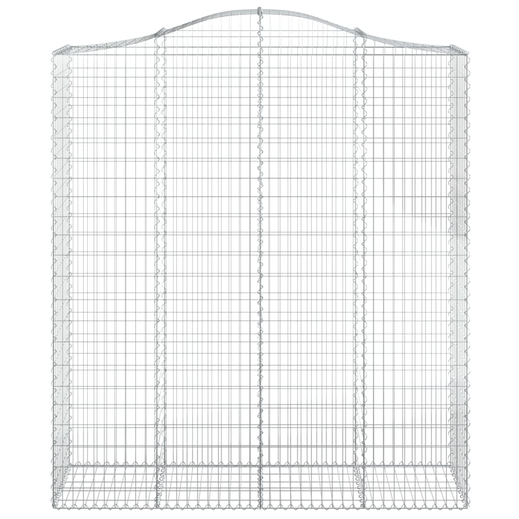 Coșuri gabion arcuite, 14 buc 200x50x220/240cm, fier galvanizat GartenMobel Dekor