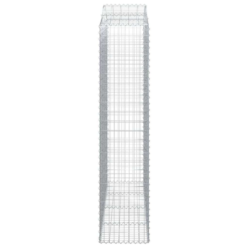 Coșuri gabion arcuite, 14 buc 200x50x220/240cm, fier galvanizat GartenMobel Dekor