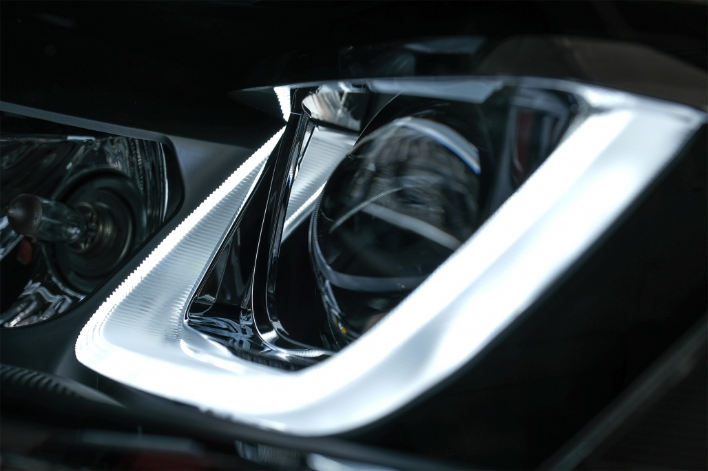 Faruri 3D LED VW Golf VII (2012-2017) R-Line LED Semnalizare Dinamica Performance AutoTuning