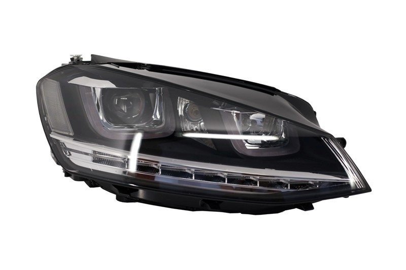 Faruri 3D LED VW Golf VII (2012-2017) R-Line LED Semnalizare Dinamica Performance AutoTuning