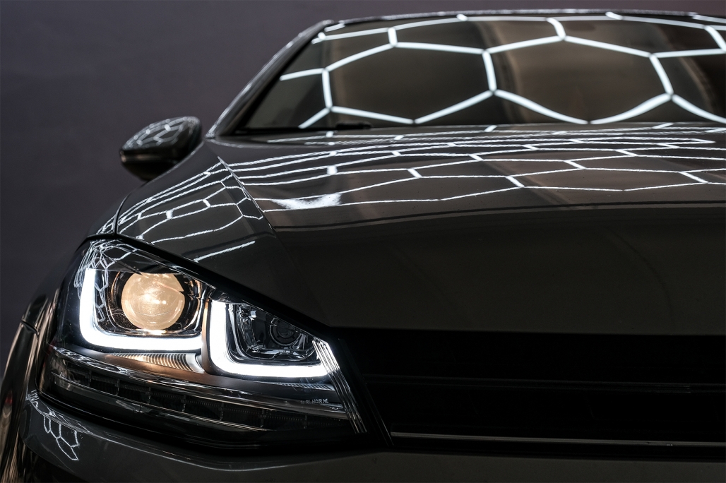 Faruri 3D LED VW Golf VII (2012-2017) R-Line LED Semnalizare Dinamica Performance AutoTuning