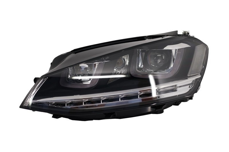 Faruri 3D LED VW Golf VII (2012-2017) R-Line LED Semnalizare Dinamica Performance AutoTuning